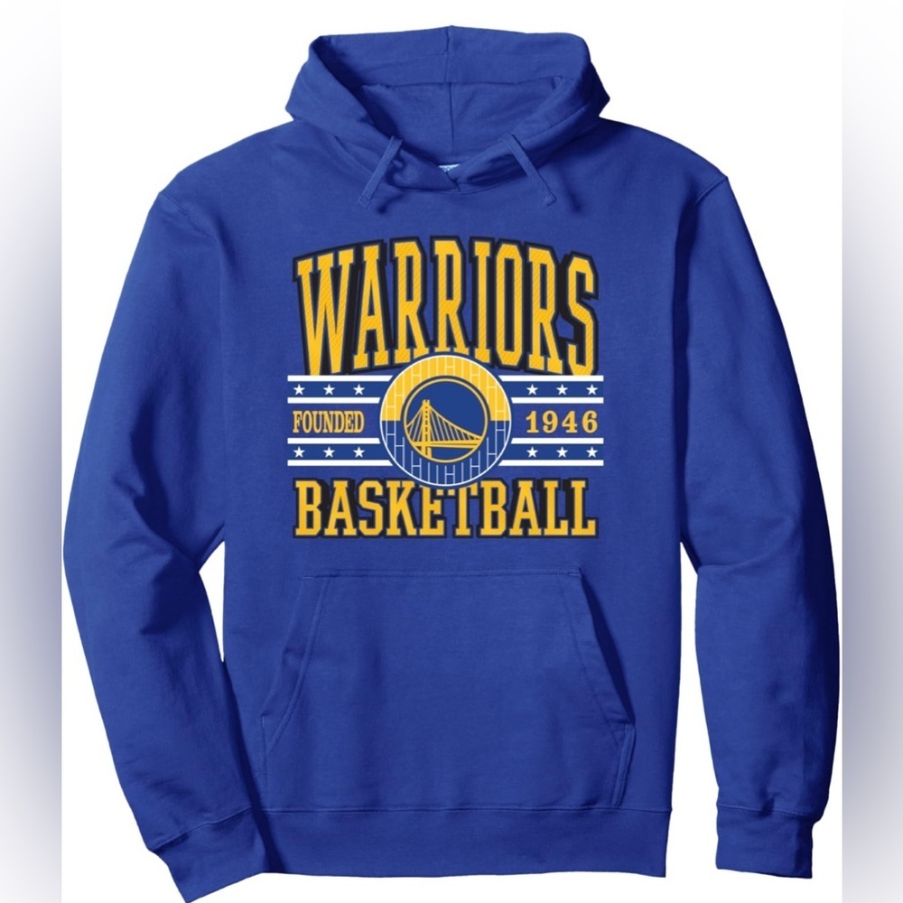 NWT- NBA Golden State Warriors Courtside Pullover Hoodie - Unisex  SIZE: Large